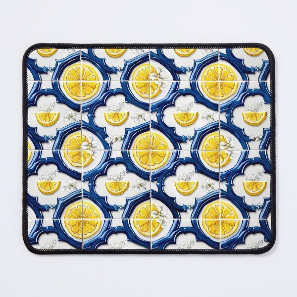 Item preview, Italian Sicilian Lemon Ceramic Tile Pattern 07 designed and sold by The Design Asset Station.