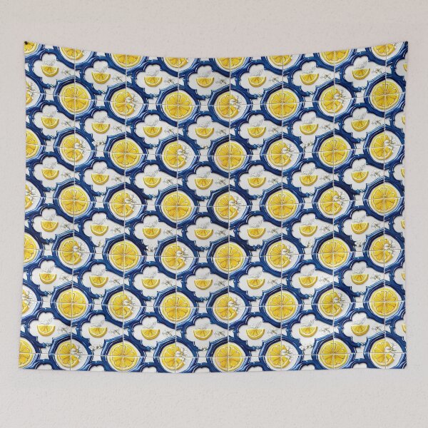 Item preview, Italian Sicilian Lemon Ceramic Tile Pattern 07 designed and sold by The Design Asset Station.