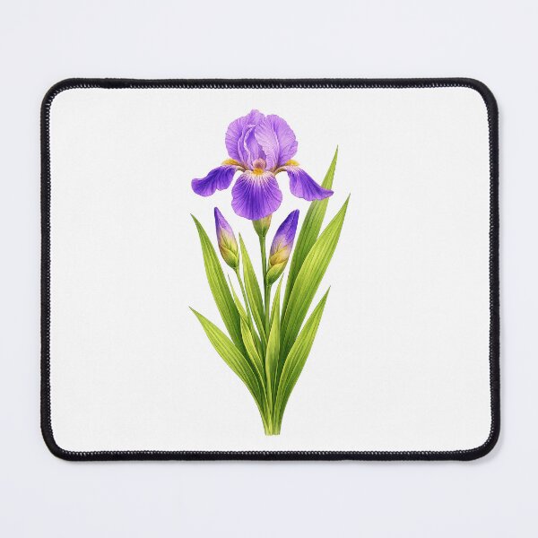 Item preview, Purple Iris Botanical Floral Art designed and sold by Yomere.