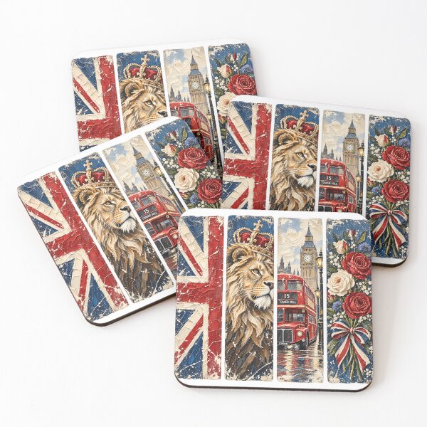 Item preview, British Pride Lion London Bus Union Jack designed and sold by DesignArtist.ia.