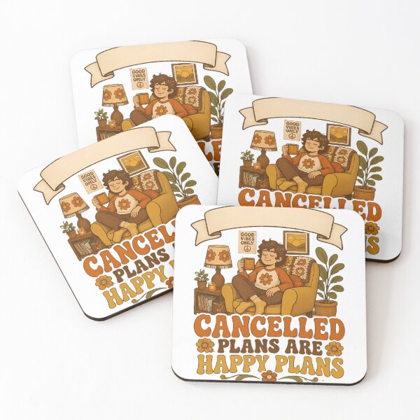 Item preview, Cancelled Plans Are Happy Plans Retro designed and sold by Artisan-Vault.