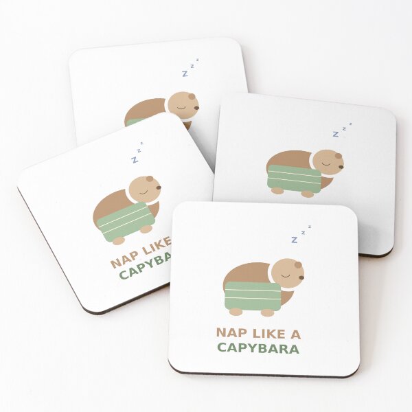 Item preview, Nap Like A Capybara Cute Sleeping Animal T-Shirt designed and sold by Paws & Pine Studio.