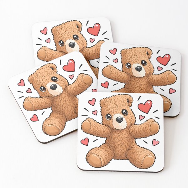 Item preview, A cuddly bear with hearts designed and sold by Chrisletang.