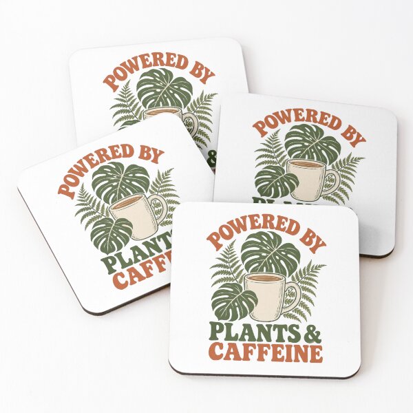 Item preview, Powered by Plants & Caffeine - Funny Vintage Vegan Coffee Lover T-Shirt designed and sold by bagavons.