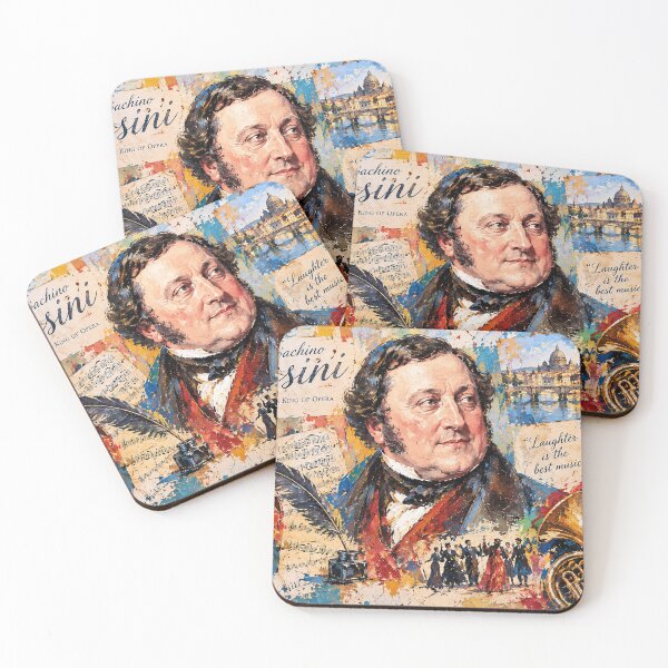 Item preview, Gioachino Rossini Painting – Portrait of the Famous Italian Composer designed and sold by GalleryKauffeld.