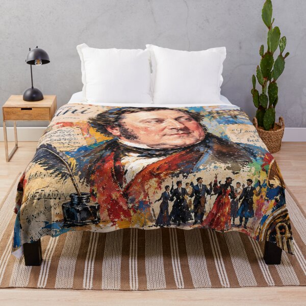 Item preview, Gioachino Rossini Painting – Portrait of the Famous Italian Composer designed and sold by GalleryKauffeld.