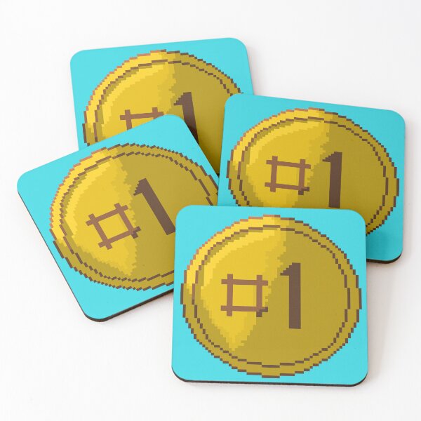 Item preview, Number One Gold Coin – Retro Pixel Art Champion designed and sold by FlatstudioArt.