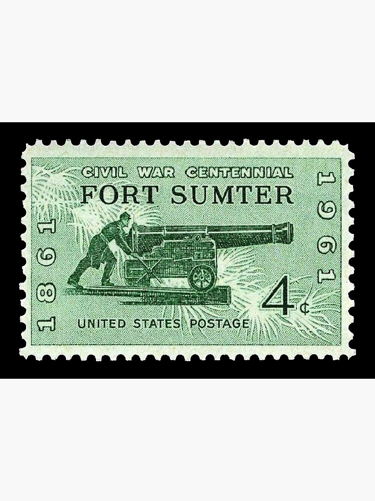 "AMERICAN CIVIL WAR. POSTAGE STAMP, FORT SUMTER, 1864 1964, Grand