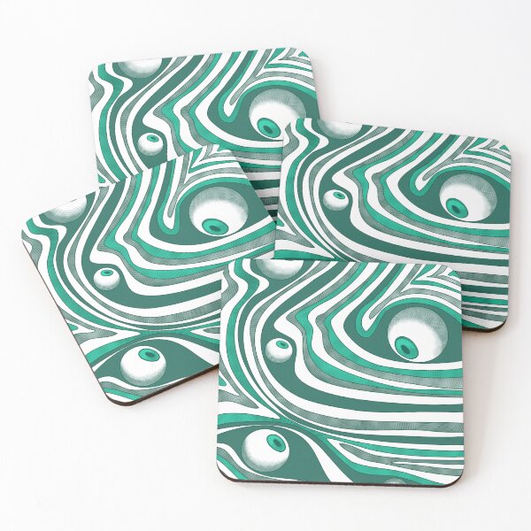 Item preview, Eyes and waves -Light blue/Turquoise- designed and sold by Houst-cn.