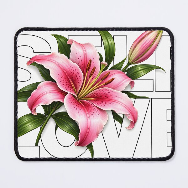 Item preview, Self Love Pink Lily Bold Letters designed and sold by JAZZY-DESIGN.