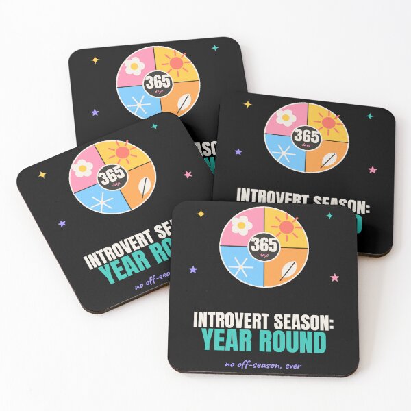 Item preview, Introvert Season Year Round Funny Quote designed and sold by The Cozy Design Studio.