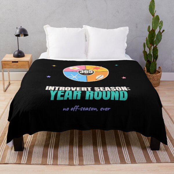Item preview, Introvert Season Year Round Funny Quote designed and sold by The Cozy Design Studio.