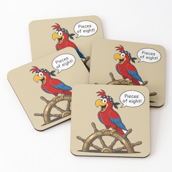 Item preview, Captain Flint the Parrot | Treasure Island "Pieces of Eight!" designed and sold by MischiefFoundry.