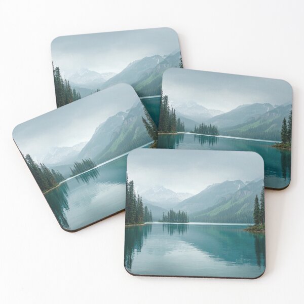 Item preview, Emerald Alpine Lake Mountain Landscape Nature Art designed and sold by Sed94.