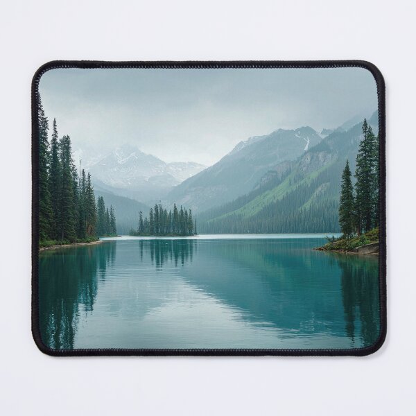 Item preview, Emerald Alpine Lake Mountain Landscape Nature Art designed and sold by Sed94.