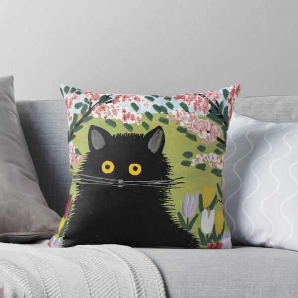 Item preview, Maud Lewis Black Cat designed and sold by MelvaReyaz.
