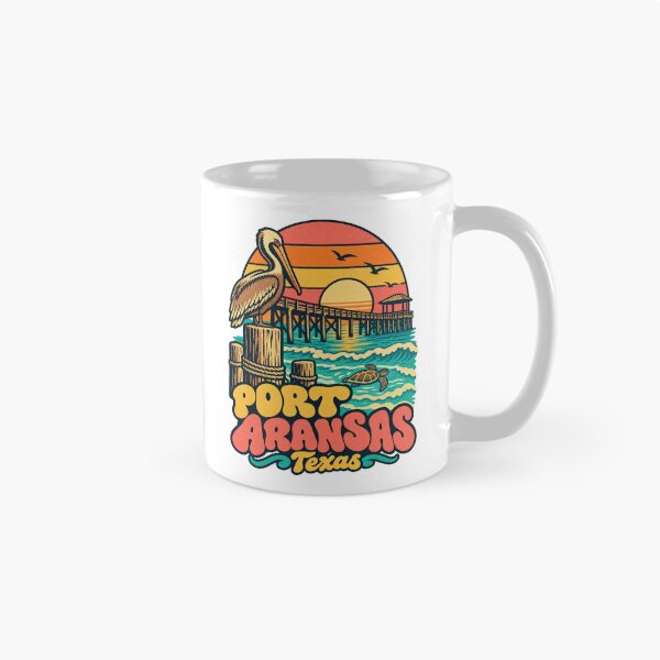 Item preview, Port Aransas Texas Retro Beach Towel Mustang Island Gulf Coast Vintage Travel Souvenir designed and sold by North Shore Prints.