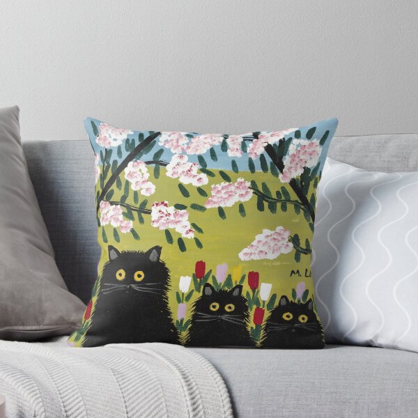 Item preview, Maud Lewis Three Black Cats designed and sold by MelvaReyaz.