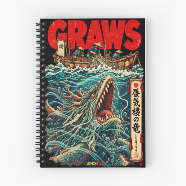 Item preview, Shinkiro Mirage Dragon Clam Dragon Yokai Ukiyo-e Sea Monster Art designed and sold by BRTHRCNK01.