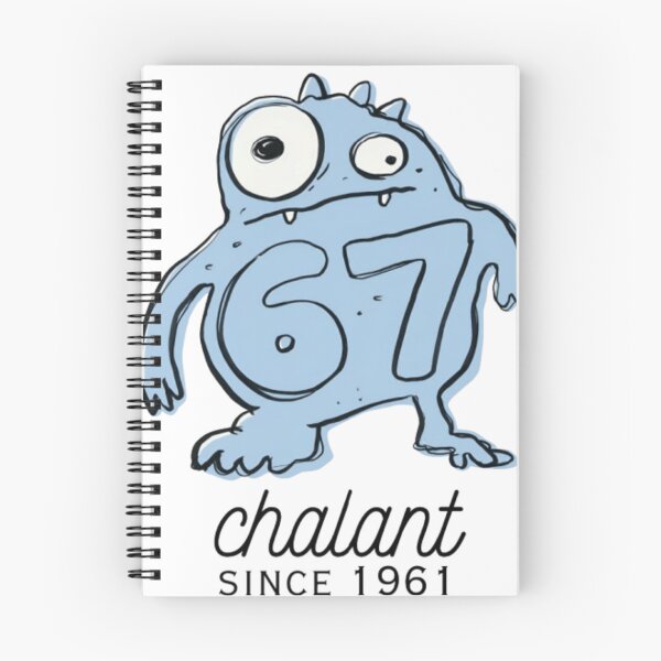 Item preview, Chalant Monster 67 Since 1961 Retro Cartoon| meme culture | 67 meme | blue monster designed and sold by ravenRM.