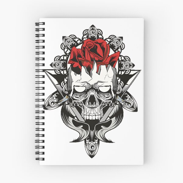 Item preview, Detailed Skull Illustration Artwork for Gothic and Alternative Style designed and sold by AngelesQ31.
