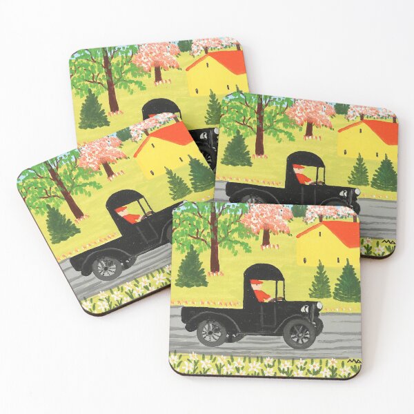 Item preview, Maud Lewis Black Truck designed and sold by MelvaReyaz.