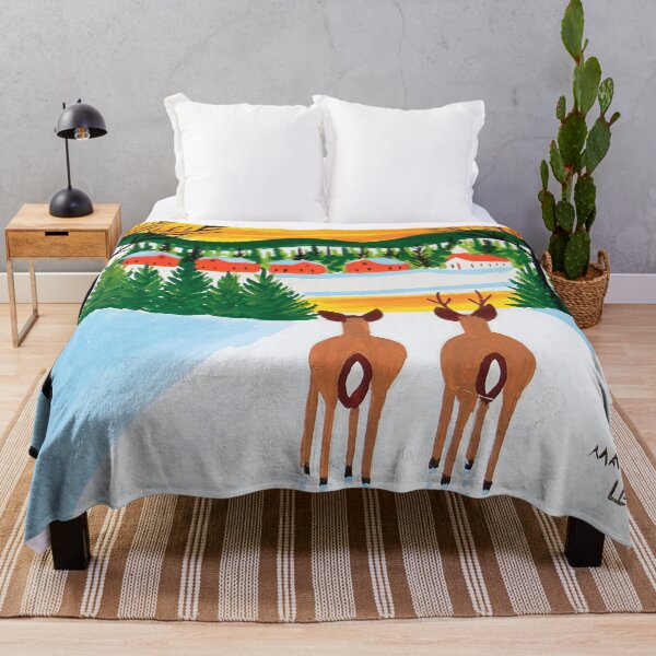 Item preview, Maud Lewis Deer at Sunset designed and sold by MelvaReyaz.