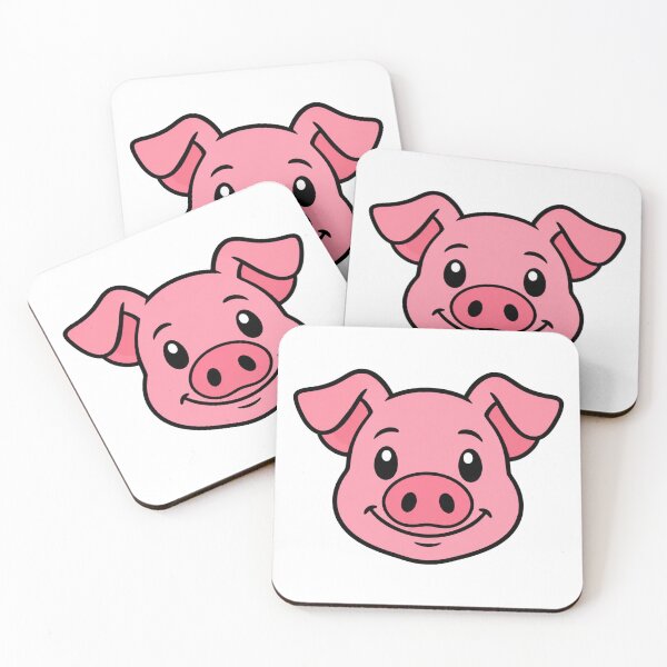 Item preview, Cute Pink Pig Head designed and sold by CraftyUniverse.