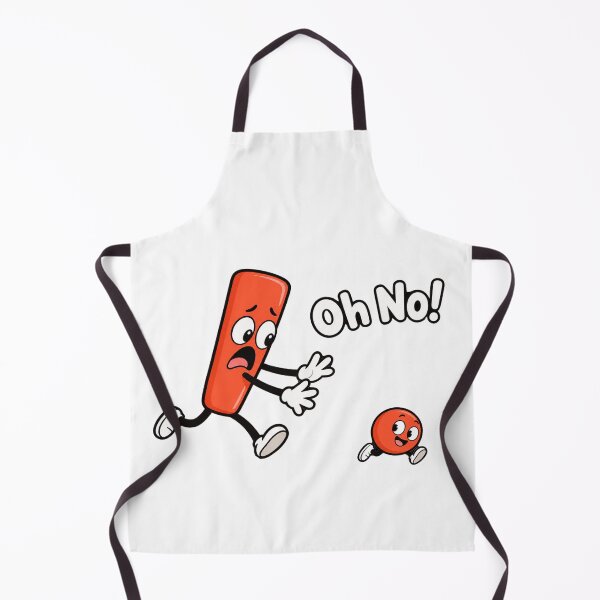 Item preview, Oh No! Funny Runaway Dot Exclamation Mark Cartoon designed and sold by The Mood Index.