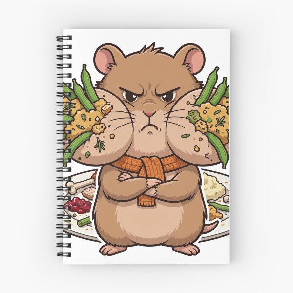 Item preview, Leftover Negotiator: Grumpy Hamster Hogs the Sides designed and sold by Odd-jack.