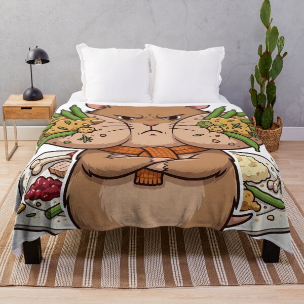 Item preview, Leftover Negotiator: Grumpy Hamster Hogs the Sides designed and sold by Odd-jack.