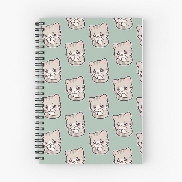 Item preview, Shy Cat – Cute Kawaii Blushing Kitten Illustration designed and sold by MetaModel Editions.