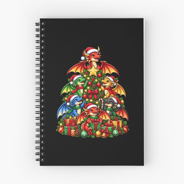 Item preview, Cute Christmas Dragons Decorating a Festive Tree designed and sold by rafaeltto.