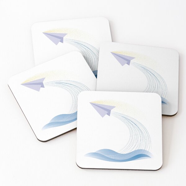 Item preview, Minimalist Paper Plane Ascending Sky designed and sold by LuxAir.