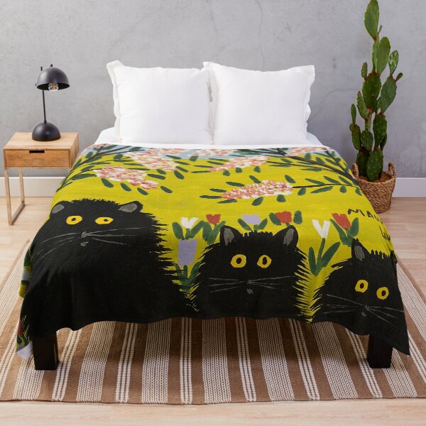 Item preview, Maud Lewis Three Black Cats designed and sold by MelvaReyaz.