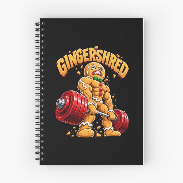 Item preview, Gingerbread Man Lifting Weights Design designed and sold by rafaeltto.
