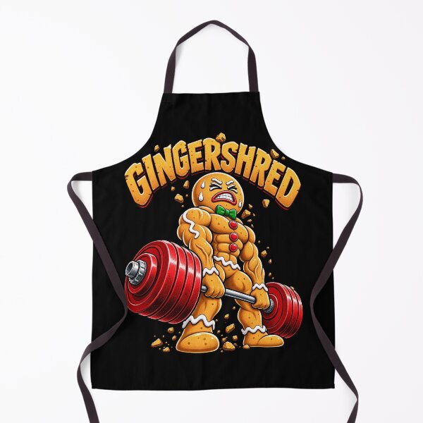 Item preview, Gingerbread Man Lifting Weights Design designed and sold by rafaeltto.