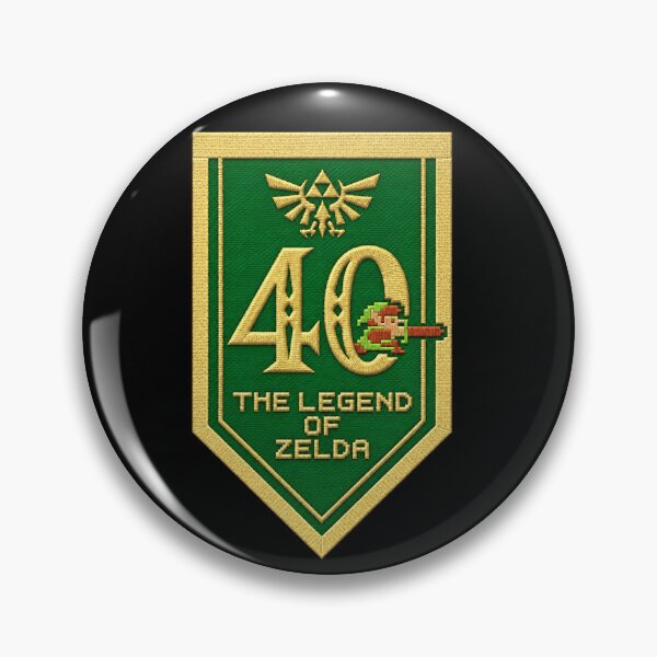 Item preview, Zelda – 40 years of legend indeed, retro embroidery designed and sold by Pixel Sakura Gallery.