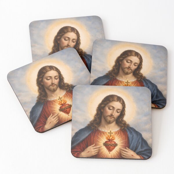 Item preview,  Sacred Heart of Jesus – Traditional Catholic Renaissance Sacred Art designed and sold by Crux Fidelis.