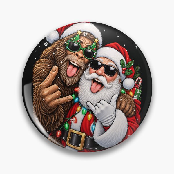 Item preview, Silly Santa and Bigfoot Holiday Cheer designed and sold by rafaeltto.