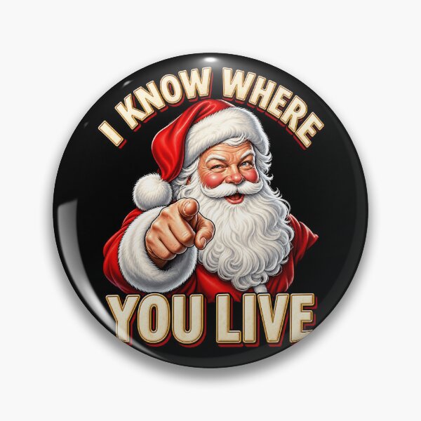Item preview, Santa knows where you live holiday design designed and sold by rafaeltto.