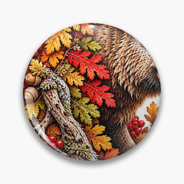 Item preview, The Oakwood Guardian | Wild Boar Autumn Oak Art designed and sold by Norvian.