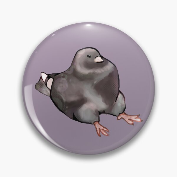 Item preview, Pigeons sitting |Funny Bird Illustration designed and sold by pinkybat.