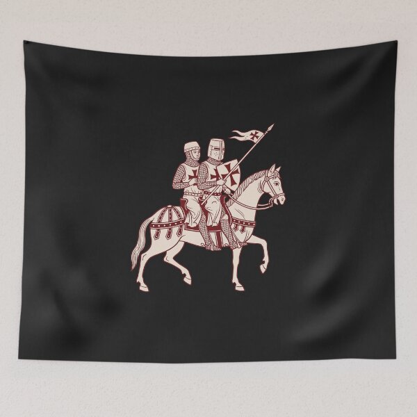 Item preview, Knights Templar Seal – Two Knights on One Horse designed and sold by Odd World.