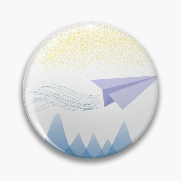Item preview, Minimalist Paper Plane Wanderlust Peaks designed and sold by LuxAir.