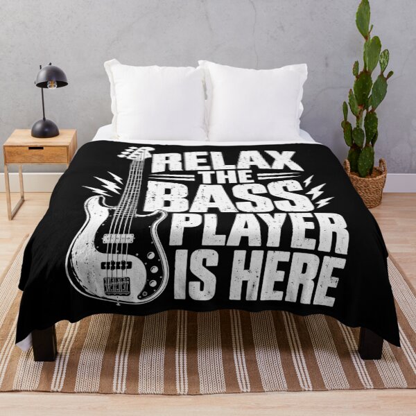 Item preview, Relax The Bass Player Is Here Funny Guitar Player designed and sold by roni-harbor.
