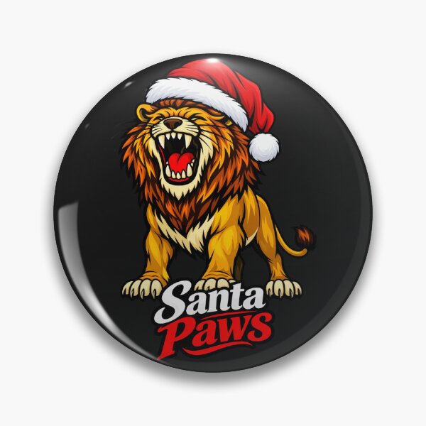 Item preview, Santa Paws Roaring Lion Christmas designed and sold by ROARSOME DESiGNS.