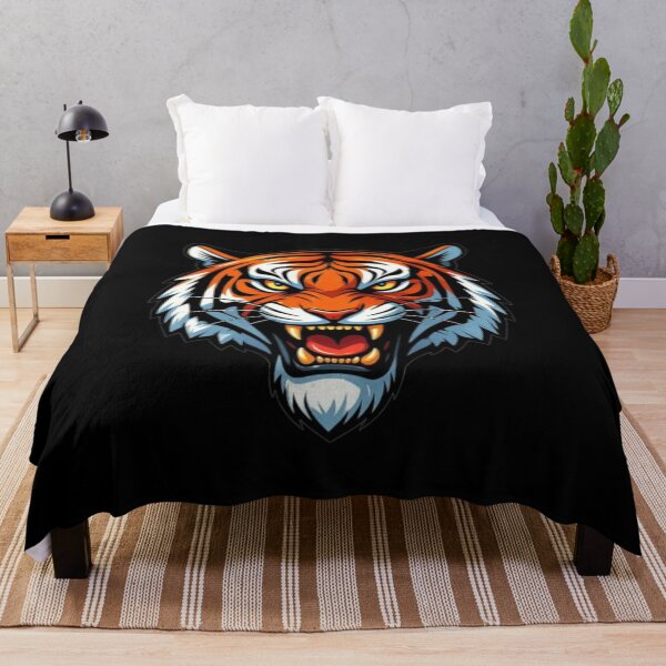 Item preview, Anime Tiger Art – Fierce Manga Style Wild Tiger Illustration designed and sold by JeraiffsonCorner .