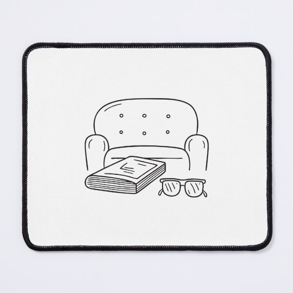 Item preview, A magazine near a pair of reading glasses resting on a couch designed and sold by rasagamastore.