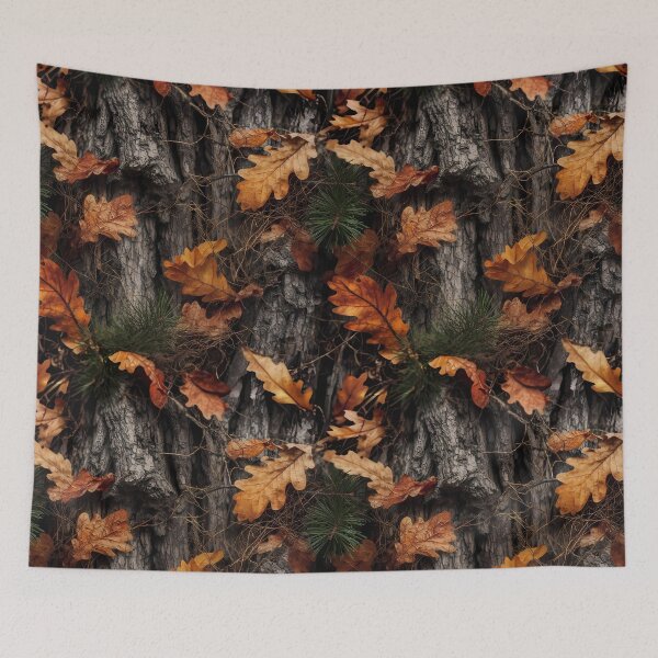 Item preview, Woodland Bark Leaf Camouflage Outdoor Pattern 04 designed and sold by The Design Asset Station.